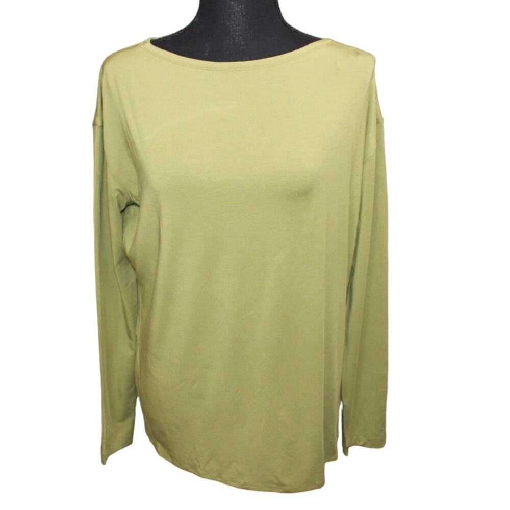 Lululemon Modal-Blend Open-Back Long Sleeve Shirt Olive Green Size 8